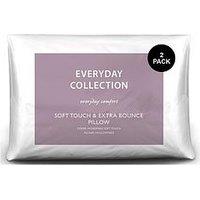 Everyday Soft Touch & Extra Bounce 2 Pack Pillows - White