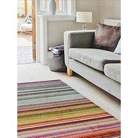 Villa Multicoloured Stripe Rug - Multi