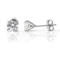 Say It With Classic Claw Stud Earrings - Sterling Silver And Cubic Zirconia