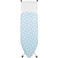 Brabantia Fresh Breeze Large Ironing Board (C), Steam Unit, White Frame