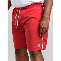 D555 Yarrow Full Length Swim Short - Red