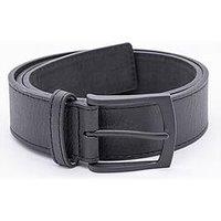 D555 Ozzy Matt Black Buckled Belt