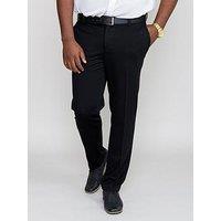 D555 Yarmouth Stretch Trouser With Flexible Waistband - Black