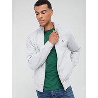 Lacoste Zip Thru Sweatshirt - Grey