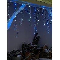 Festive Set Of 960 Snowing Icicle Outdoor Christmas Lights