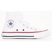 Converse Kids Easy-On Velcro Hi Top Trainers - White