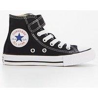 Converse Kids Easy-On Velcro Hi Top Trainers - Black