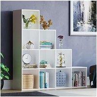Vida Designs Durham 10 Cube Staircase Storage Unit - White