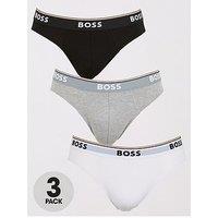 Boss 3 Pack Power Briefs - Black/White/Grey