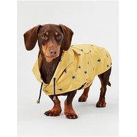 Joules Golightly Printed Water Resistant Packaway Dog Jacket - Medium