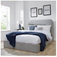 Very Home Mellow End Lift Up Storage Ottoman Bed With Mattress Options (Buy & Save!) - Grey
