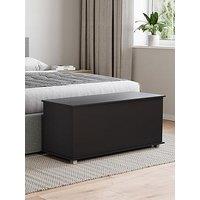 Vida Designs Leon Storage Ottoman - Black