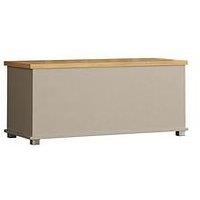 Vida Designs Arlington Storage Ottoman - Grey/Oak