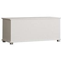 Vida Designs Leon Storage Ottoman - White