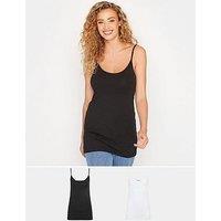Long Tall Sally 2 Pack Cami Black & White