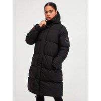 Zavetti Canada Alora Longline Padded Jacket - Black