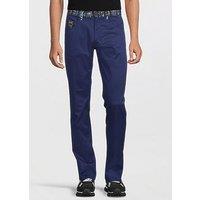 Versace Jeans Couture Baroque Detail Trousers - Blue