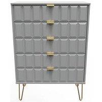 Swift Cube Ready Assembled 5 Drawer Chest - Fsc Certified