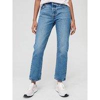 Levi'S 501 Crop Straight Leg Jean - Must Be M - Blue