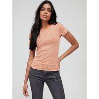 Levi'S Ss Rib Baby Tee - Orange