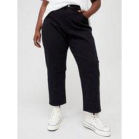 Levi'S Plus 501 Crop Straight Leg Jean - Black Sprout