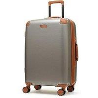 Rock Luggage Carnaby 8 Wheel Hardshell Medium Suitcase - Platinum