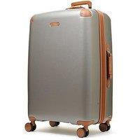 Rock Luggage Carnaby 8 Wheel Hardshell Large Suitcase -Platinum