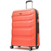 Rock Luggage Bali 8 Wheel Hardshell Large Suitcase - Coral