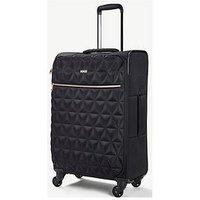 Rock Luggage Jewel 4 Wheel Soft Medium Suitcase - Black