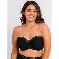 Curvy Kate First Class Bandeau Bikini Top - Black