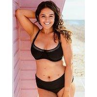 Curvy Kate First Class Deep Foldover Bikini Brief - Black