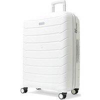 Rock Luggage Prime 8 Wheel Hardshell Large Suitcase - White