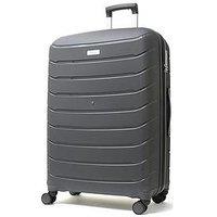 Rock Luggage Prime 8 Wheel Hardshell Large Suitcase - Charcoal