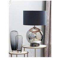 Bhs Metro Large Glass Table Lamp - Black Nickel
