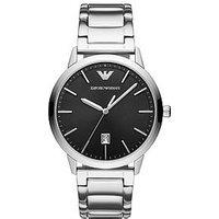 Emporio Armani Three-Hand Stainless Steel Watch