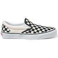 Vans Kids Unisex Classic Slip-On Checkerboard Trainer - Black/White