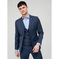 Very Man Slim Suit Jacket - Blue Melange