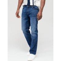 Very Man Premium Straight Stretch Jeans - Mid Blue