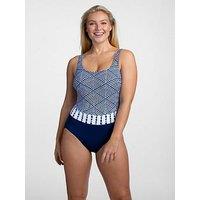 Miss Mary Of Sweden Azur Non-Wired Swimsuit - Navy Blue