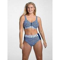 Miss Mary Of Sweden Azur Non-Wired Bikini Top - Navy Blue