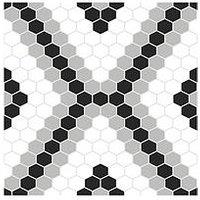 Floor Pops Pack Of 10 Leyton Peel & Stick Floor Tiles