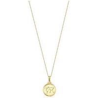 Seol + Gold 18Ct Gold Plated Sterling Silver World Map Adjustable Necklace