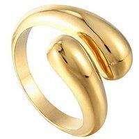 Seol + Gold 18Ct Gold Plated Sterling Silver Chunky Twist Open Ring