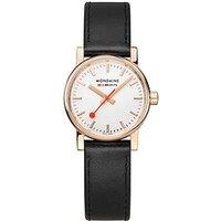 Mondaine Evo2 Rose Gold 30 Mm Genuine Leather Ladies Watch