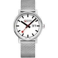 Mondaine Evo2 40Mm Big Date Stainless Steel Unisex Watch