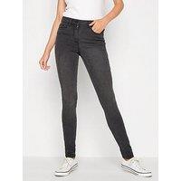 Long Tall Sally Ava Skinny Washed Black 34In