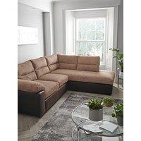 Armstrong Right Hand Corner Group Sofa - Brown - Fsc Certified