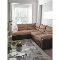 Armstrong Left Hand Corner Group Sofa - Brown - Fsc Certified