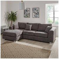 Very Home Maya Left Hand Corner Chaise Sofa - Grey - Fsc Certified