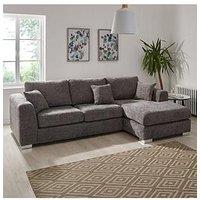 Very Home Maya Right Hand Corner Chaise Sofa - Grey - Fsc Certified